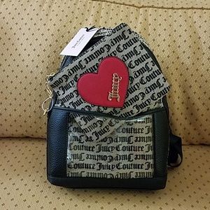 Juicy Couture Cross My Heart Backpack with Pouch